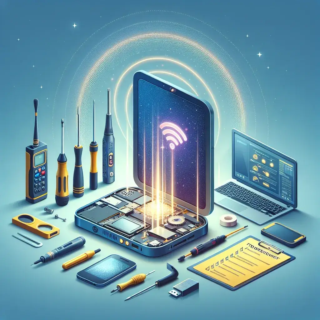 How do you troubleshoot connectivity problems with a mobile broadband device?