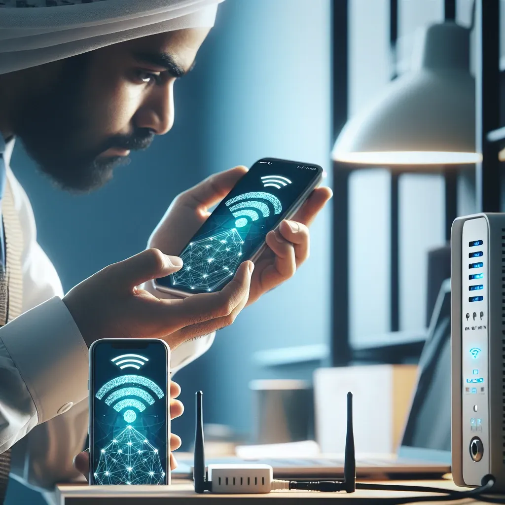 How do I set up a router with a mobile hotspot?